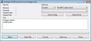 AnalogX ACM Convert screenshot