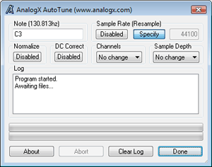AnalogX Autotune software