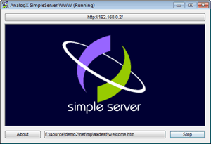 SimpleServer:WWW Screenshot